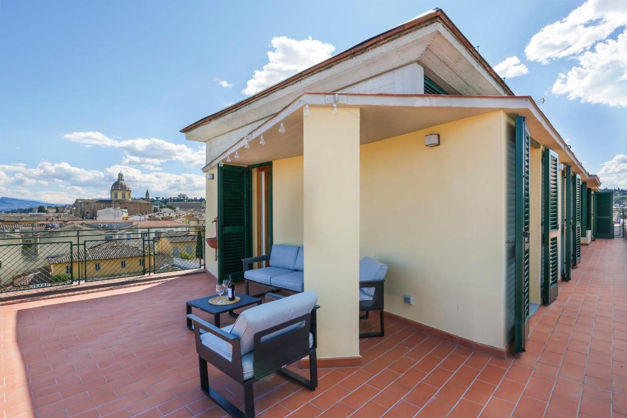 Apartamento Penthouse With Big Terrace In Oltrarno Florencia Exterior foto